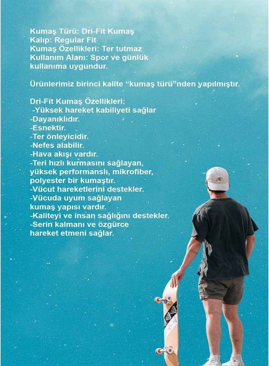 POSEIDON STORM Yeni Seri Büyük Beden Erkek Mavi Dri-Fit Kumaş Baskısız Bisiklet Yaka T-Shirt (4xl- 10XL) görsel 3