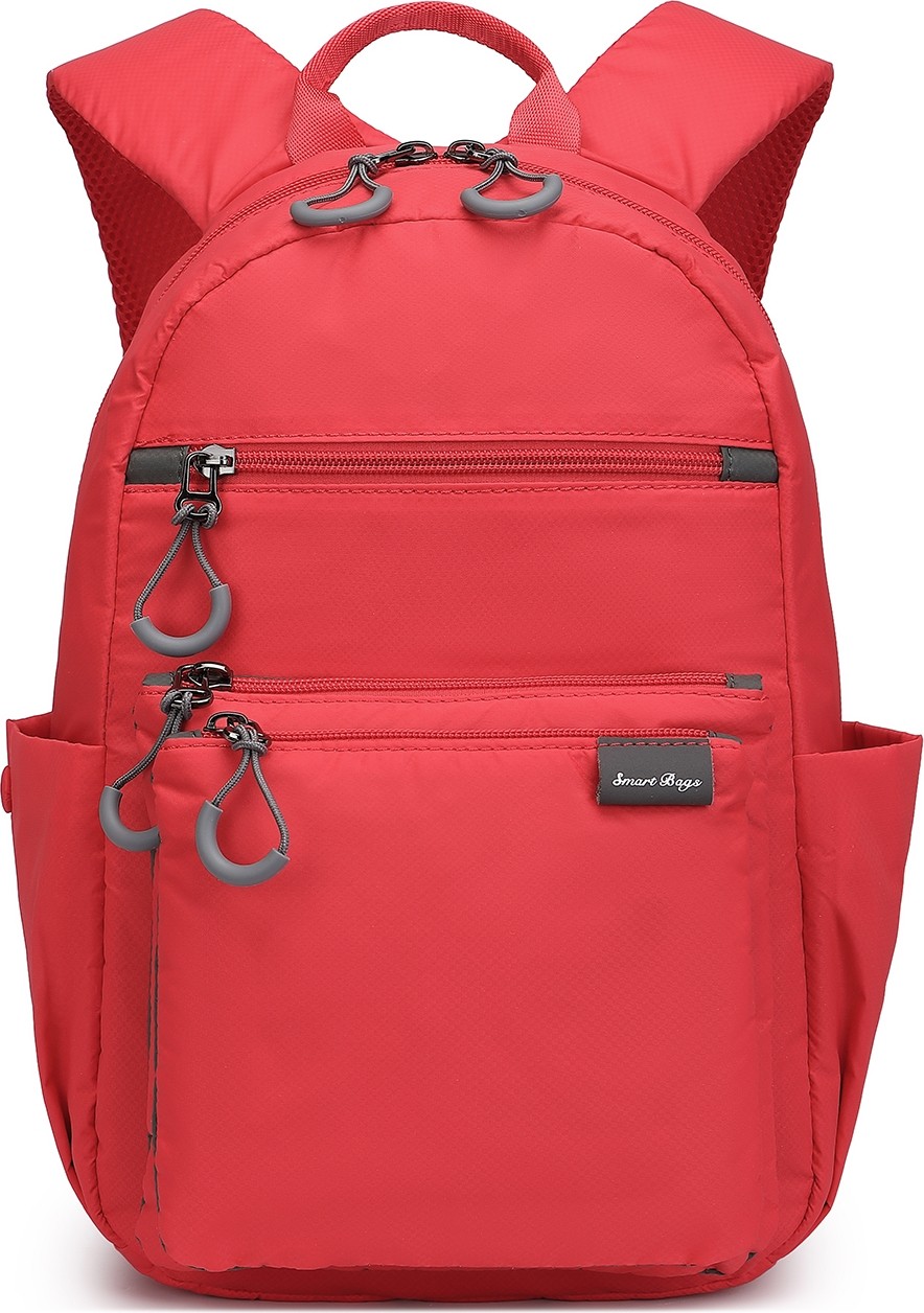 Smart Bags Açık Gri Günlük Orta Boy Hafif Kumaş Kadın Sırt Çantası