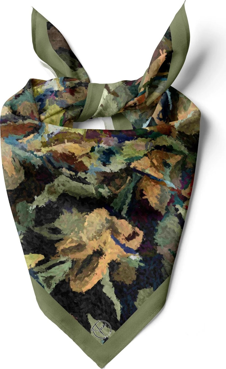 Pastel Desen Bandana/fular