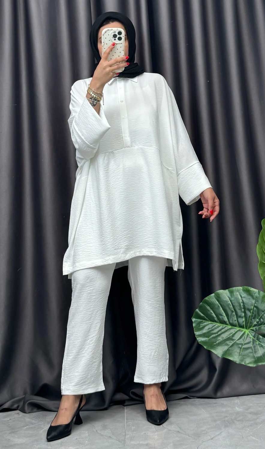 Nisum Moda Gömlekli Ayrobin Pantolonlu Takım