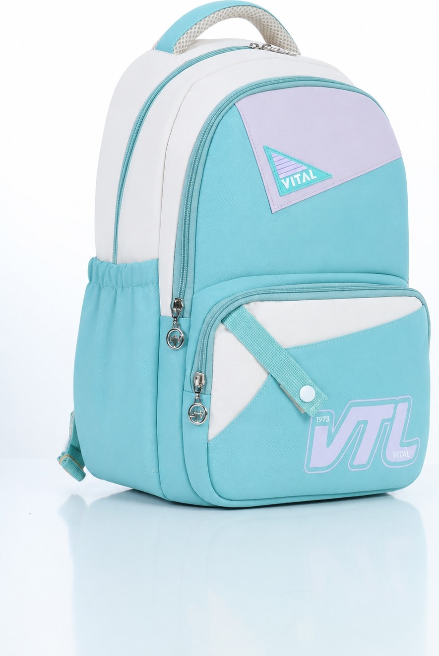 Vital Modern Line Unisex Okul Çantası (Su Geçirmez Kumaş) görsel 7