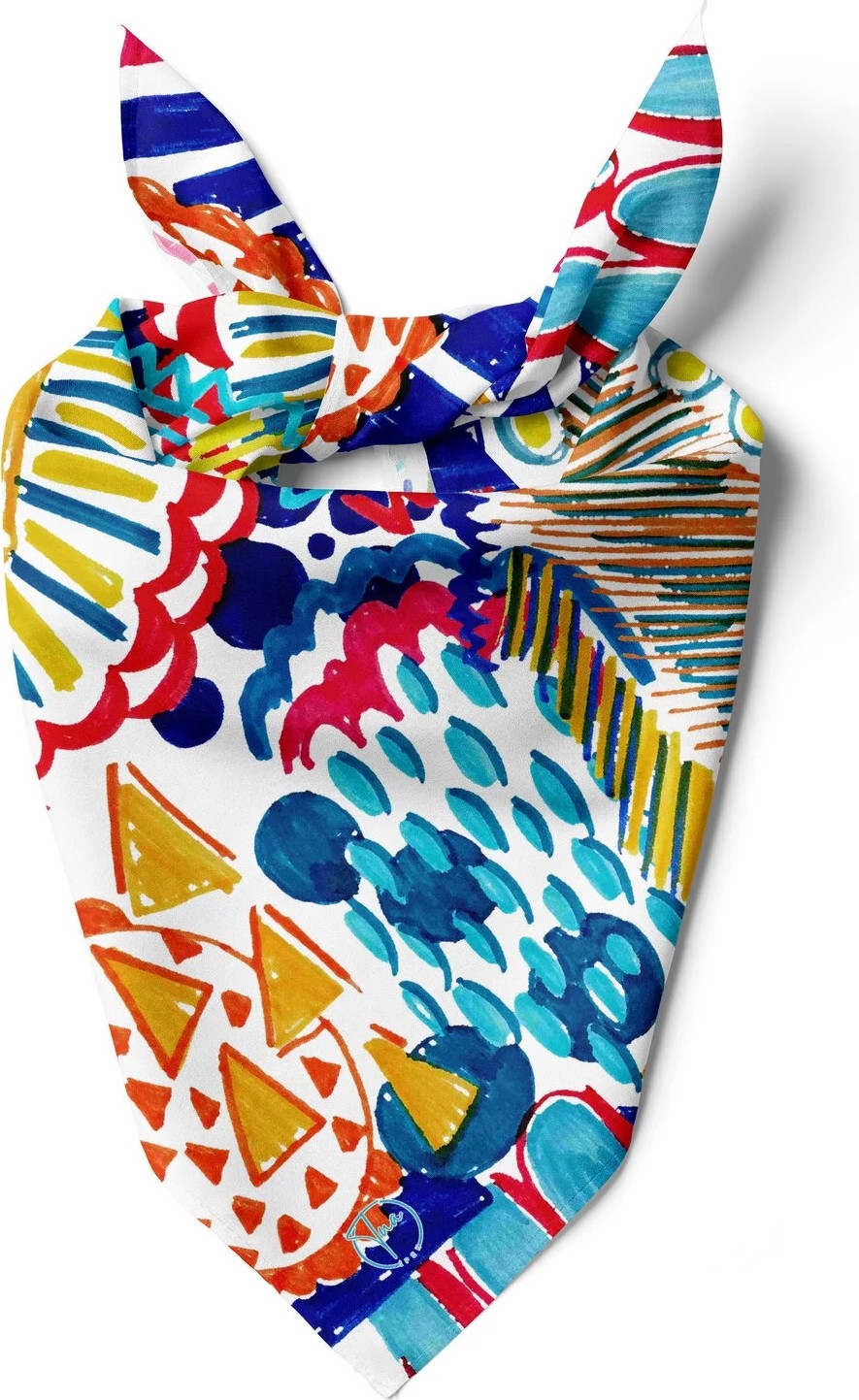 Viva Vibe Desen 55X55CM Bandana/fular görsel 2