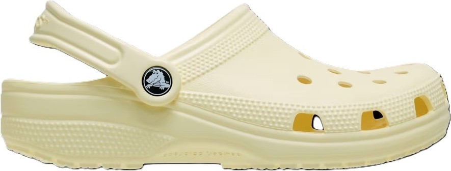 Crocs Classic 10001-100 Erkekler İçin Beyaz Terlik Tekstil Malzemeden Üretilmiş Konforlu ve Hafif