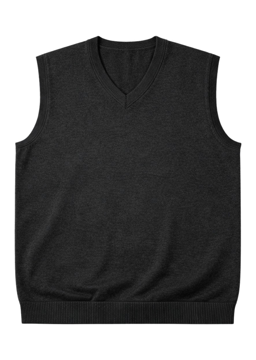 Battal Moda Erkek Büyük Beden Melanj Lacivert V Yaka Süveter 3xl-4xl-5xl-6xl görsel 4