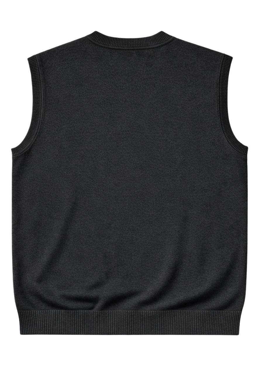 Battal Moda Erkek Büyük Beden Melanj Lacivert V Yaka Süveter 3xl-4xl-5xl-6xl görsel 5