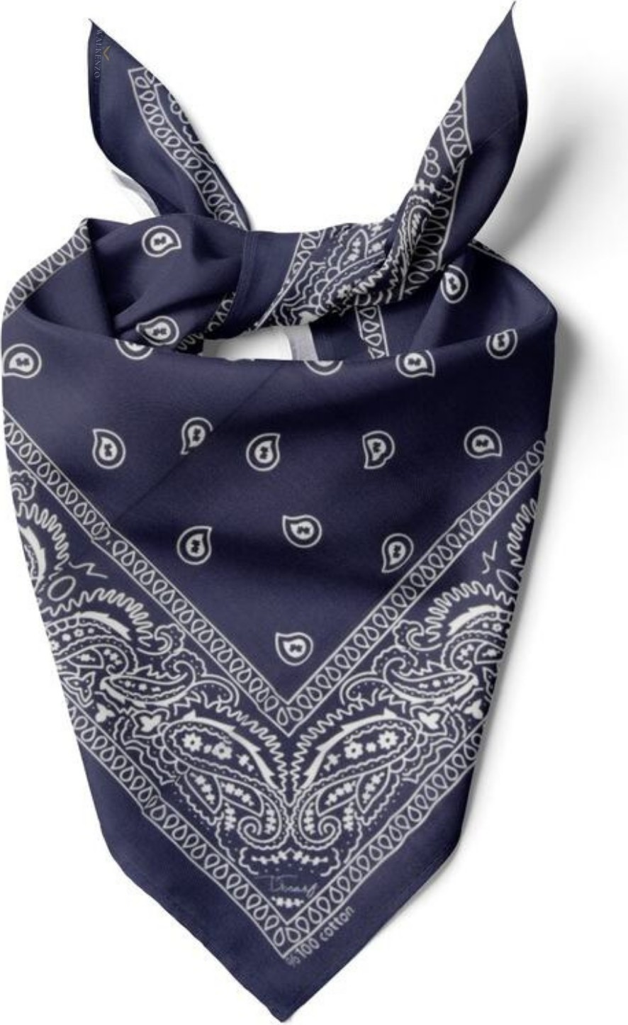 Walkenzo Paisley Desen %100 Pamuklu Çok Amaçlı Bandana Fular