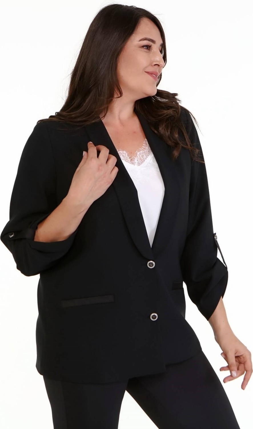 Myline Astarlı Kolları Apoletli Blazer Ceket görsel 3