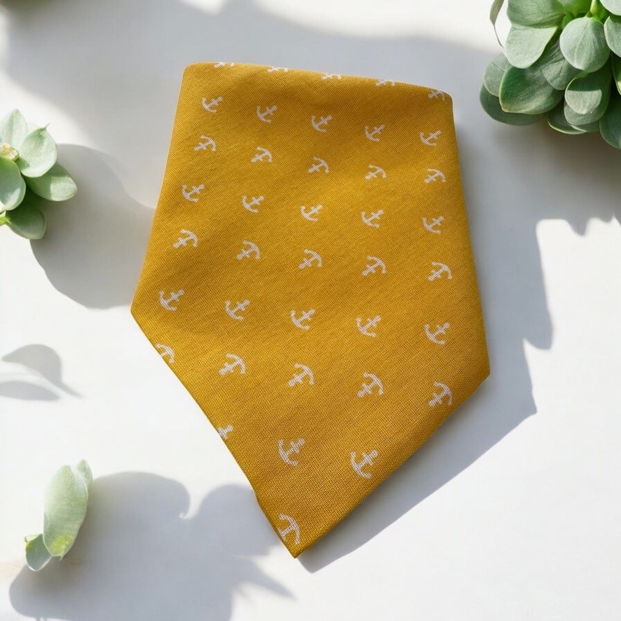 Als Accessories Kırmızı Renk Denizci Desenli %100 Koton Bandana görsel 2