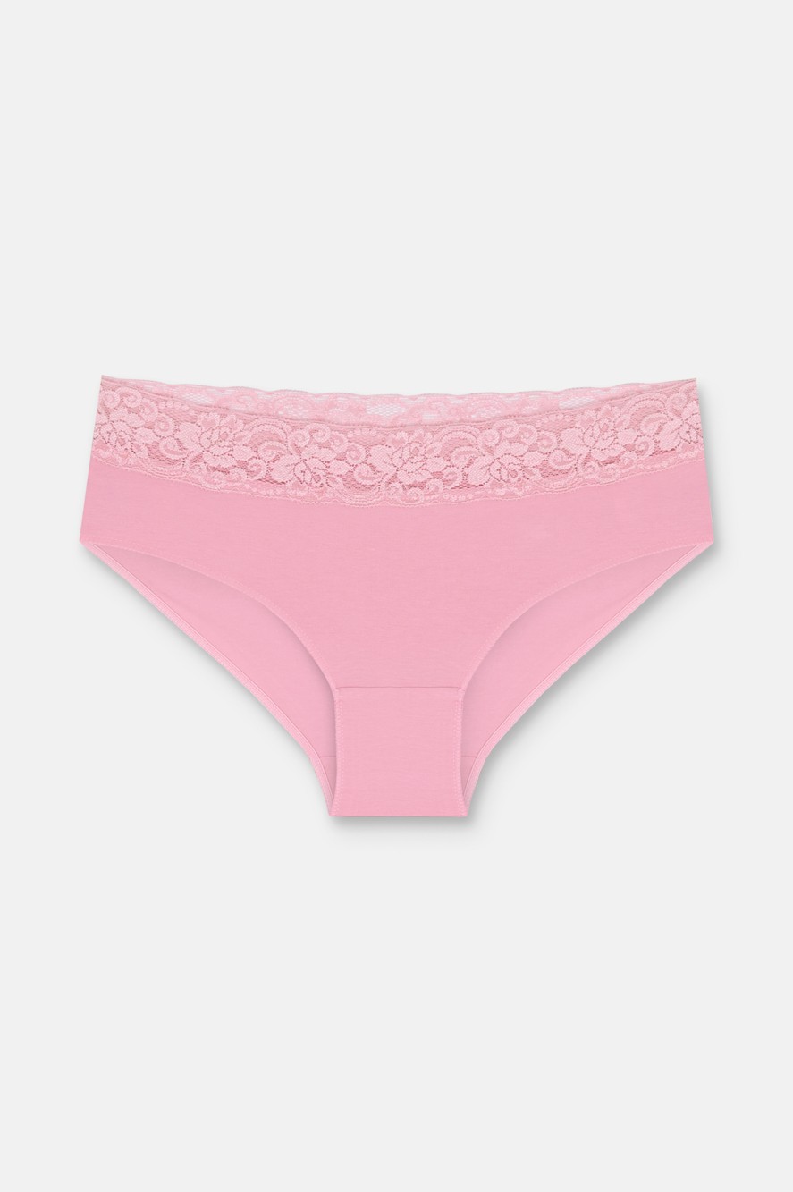 Suwen 3 Lü Pamuklu Brazilian Şort - Ekru/Vizon/Pembe görsel 2