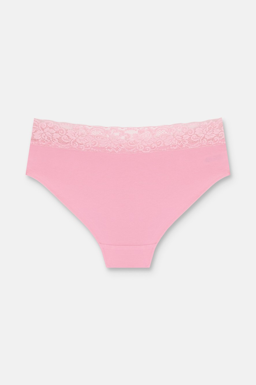 Suwen 3 Lü Pamuklu Brazilian Şort - Ekru/Vizon/Pembe görsel 5