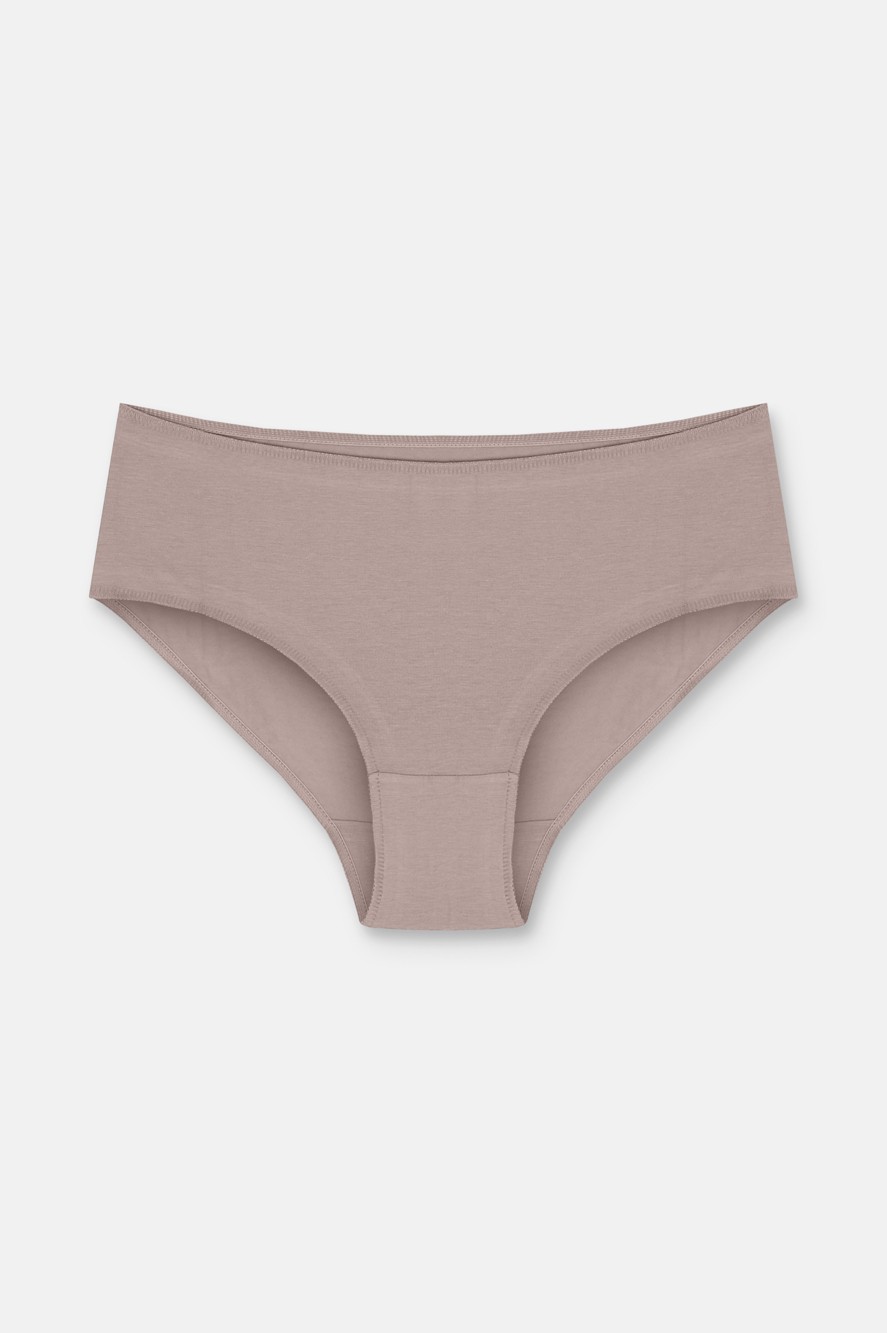 Suwen 3'lü Paket Yüksek Bel Slip Külot - Ekru - Vizon - Pembe XL görsel 3
