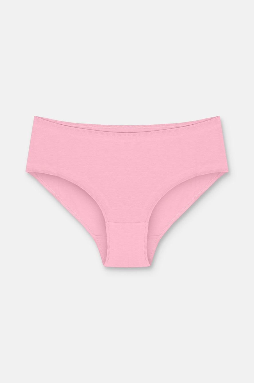 Suwen 3'lü Paket Yüksek Bel Slip Külot - Ekru - Vizon - Pembe XL görsel 4