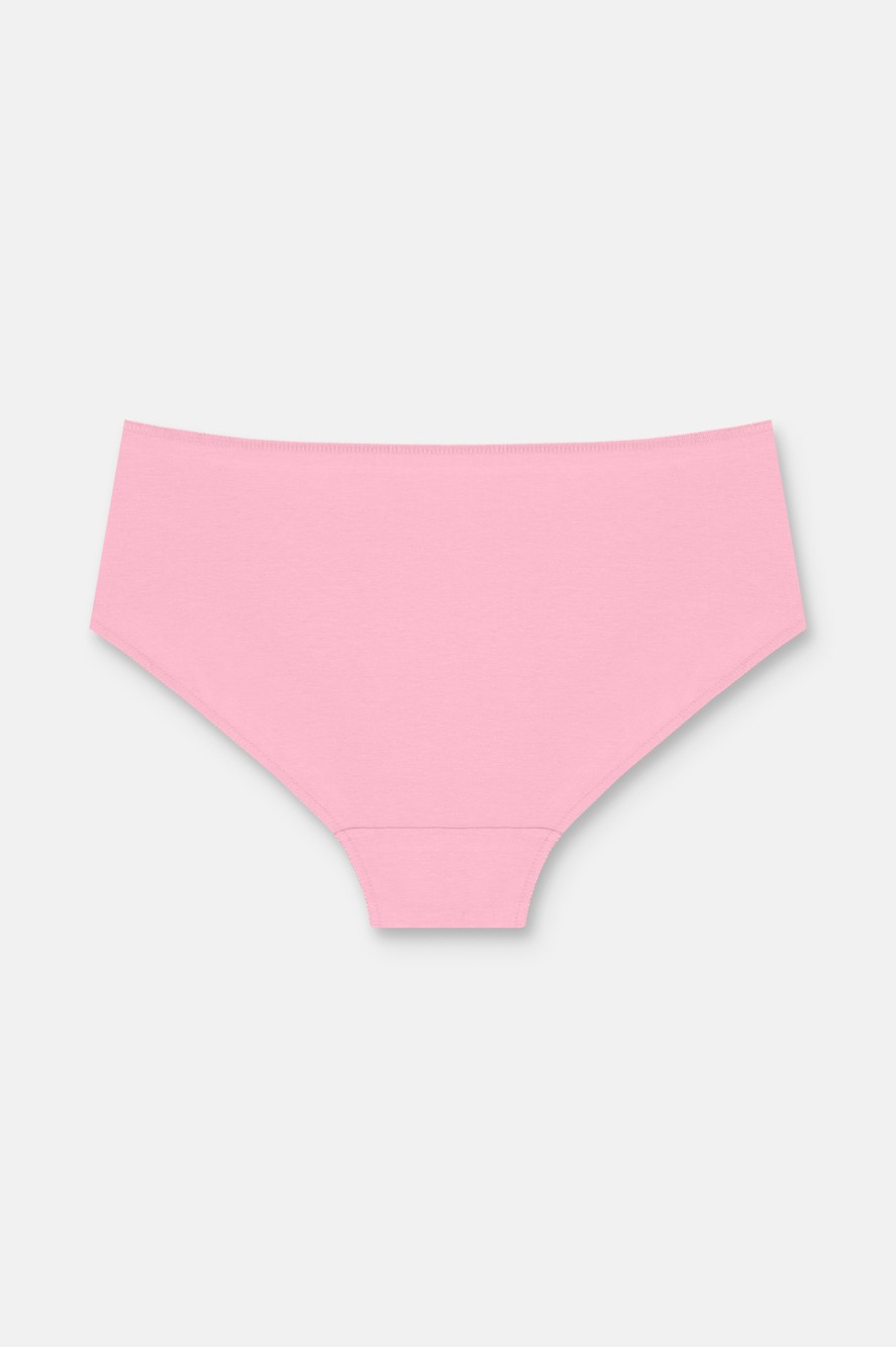 Suwen 3'lü Paket Yüksek Bel Slip Külot - Ekru - Vizon - Pembe XL görsel 6