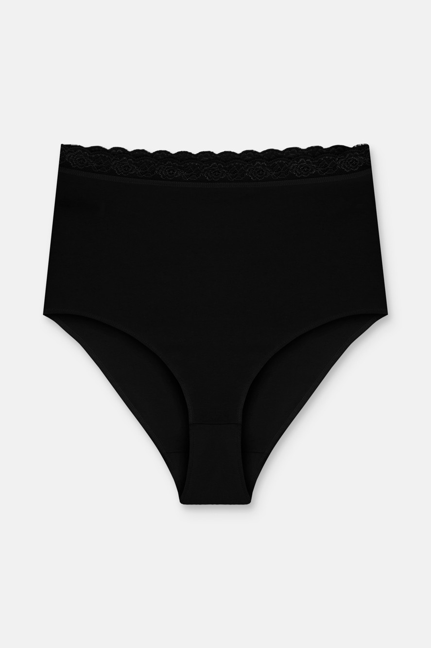 Suwen 3 Lü Paket Pamuklu Yüksek Bel Slip Külot görsel 4