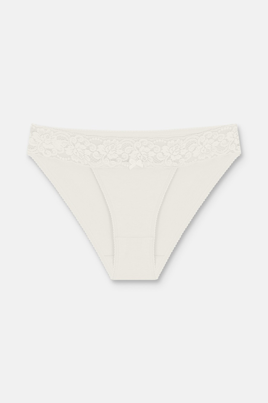 Suwen 3 Lü Dantel Koton Slip Külot görsel 2
