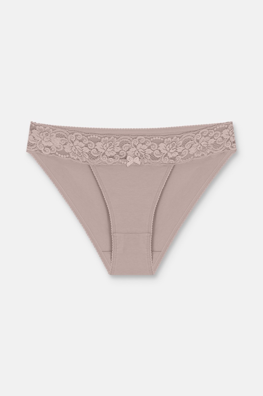 Suwen 3 Lü Dantel Koton Slip Külot görsel 3