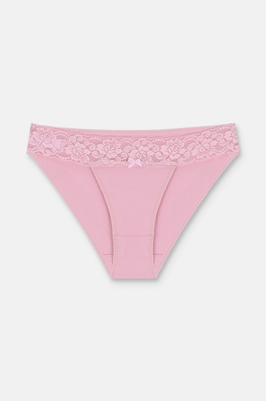 Suwen 3 Lü Dantel Koton Slip Külot görsel 4