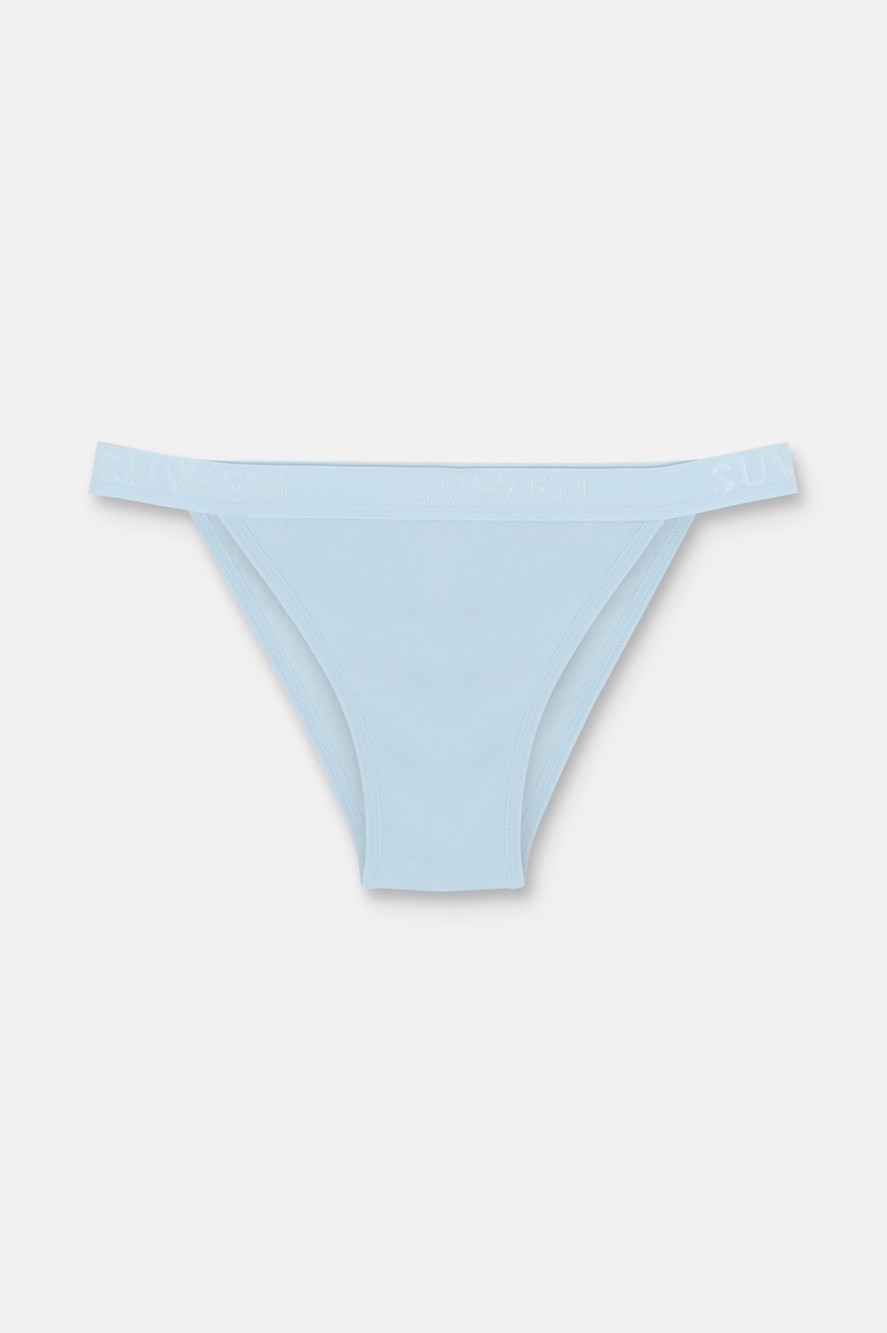 Suwen 3'lü Pamuklu Lastikli Normal Bel Slip Külot görsel 2