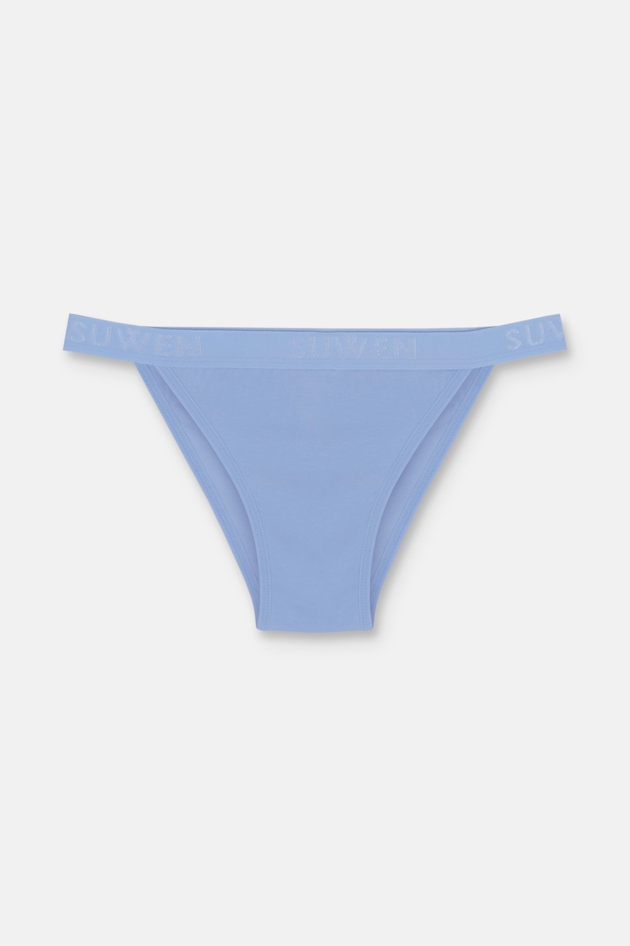 Suwen 3'lü Pamuklu Lastikli Normal Bel Slip Külot görsel 3