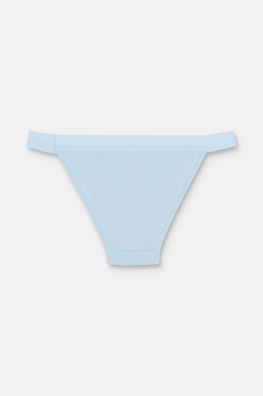 Suwen 3'lü Pamuklu Lastikli Normal Bel Slip Külot görsel 5