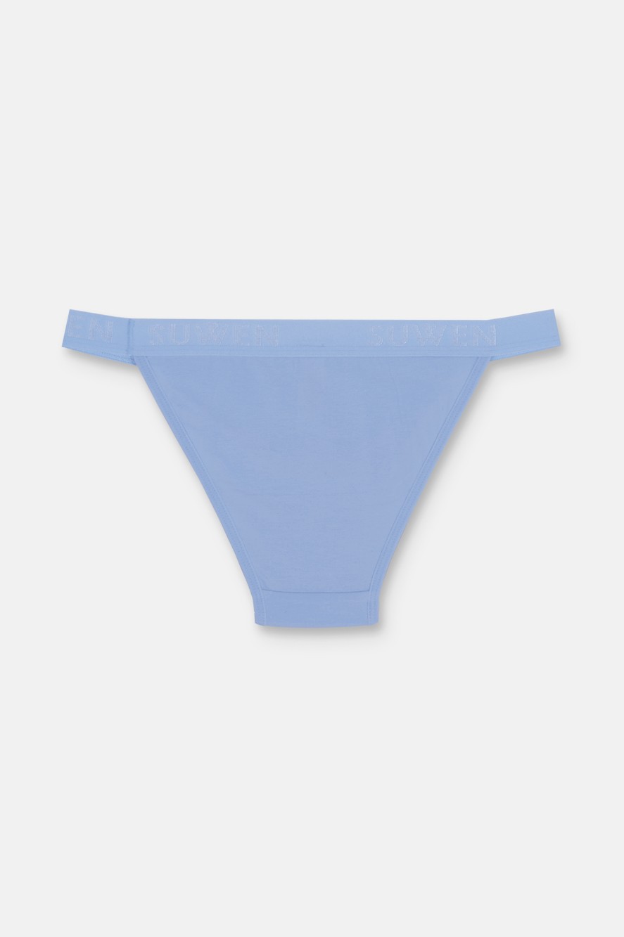Suwen 3'lü Pamuklu Lastikli Normal Bel Slip Külot görsel 6