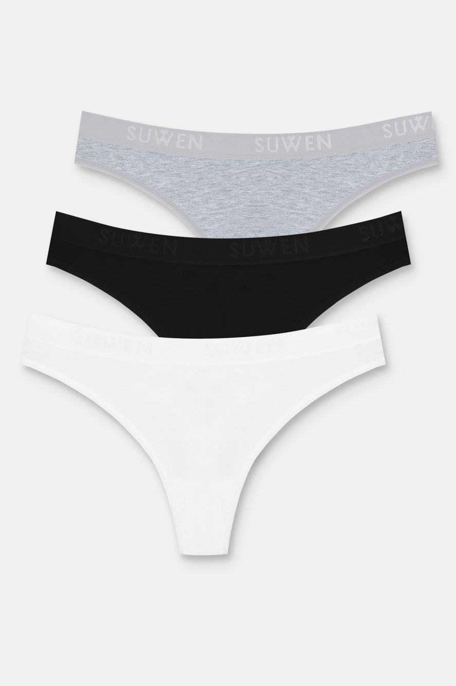 Suwen 3 Lü Pamuklu String Külot