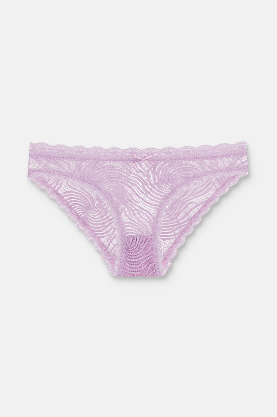 Suwen 3'lü Dantelli Normal Bel Slip Külot görsel 2