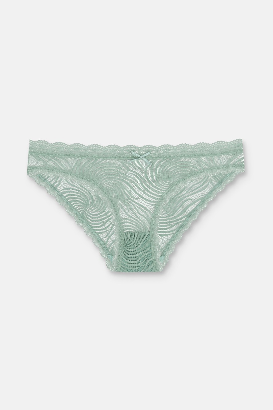 Suwen 3'lü Dantelli Normal Bel Slip Külot görsel 4