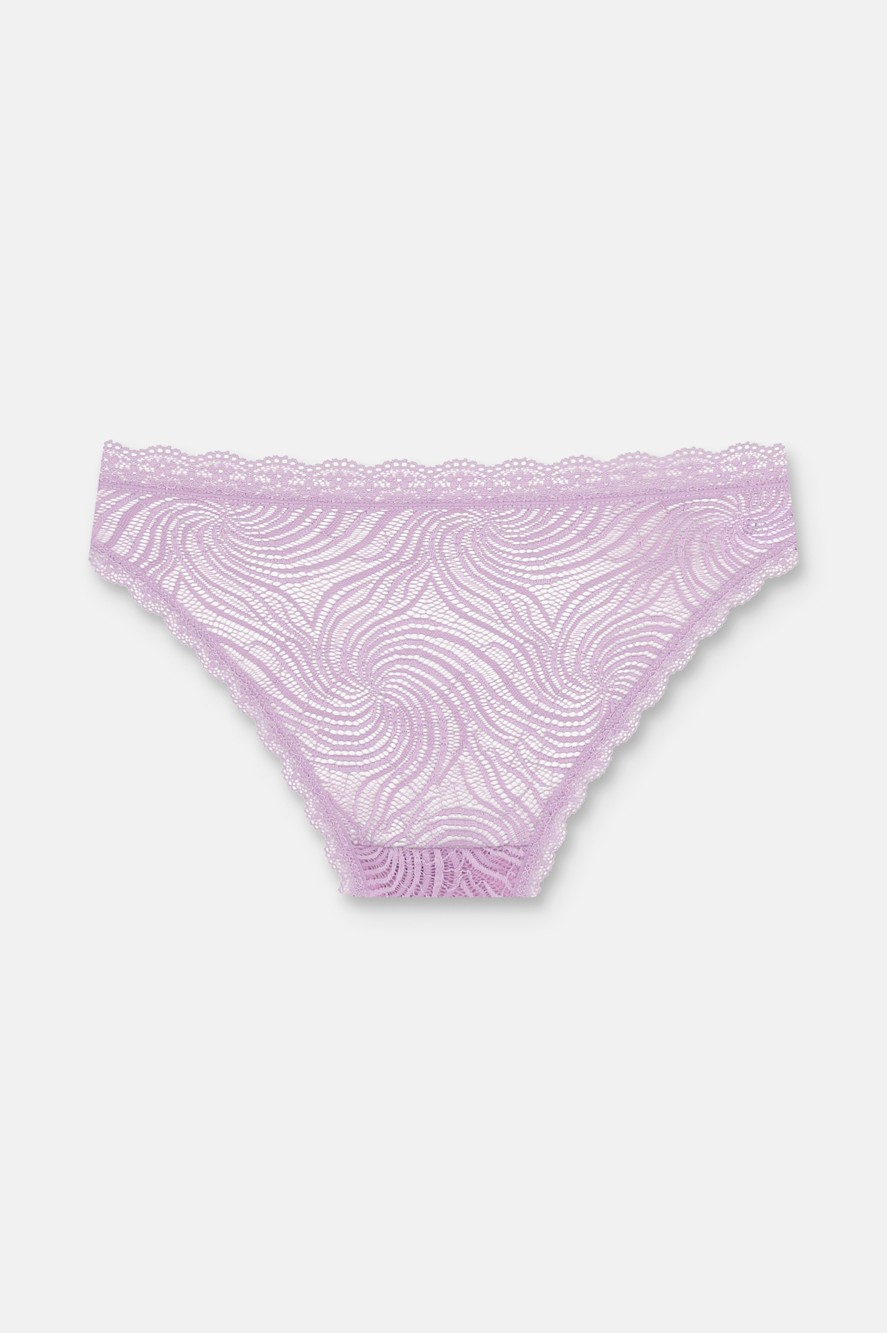 Suwen 3'lü Dantelli Normal Bel Slip Külot görsel 5