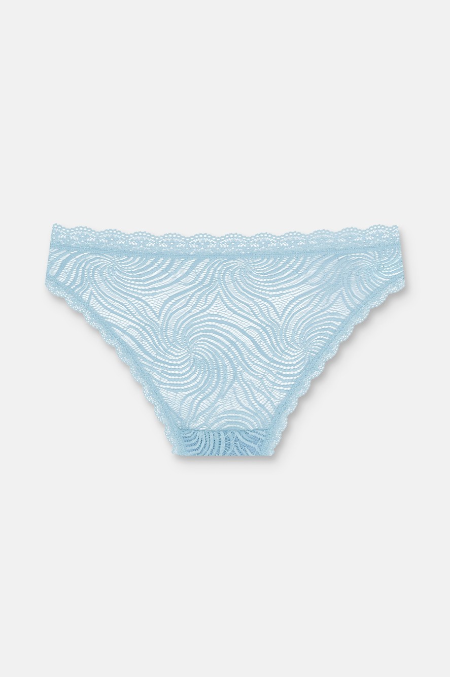 Suwen 3'lü Dantelli Normal Bel Slip Külot görsel 6