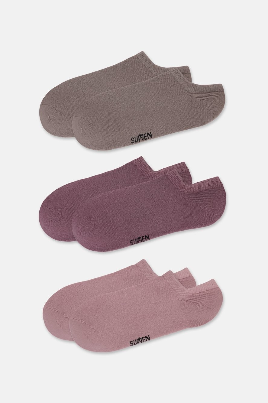 Suwen Görünmez 3 Lü Modal Sneaker Çorap görsel 8