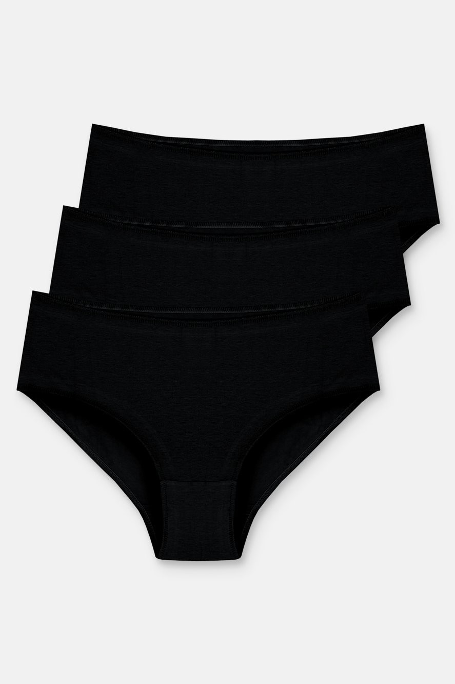 Suwen 3 Lü Paket Yüksek Bel Slip Külot