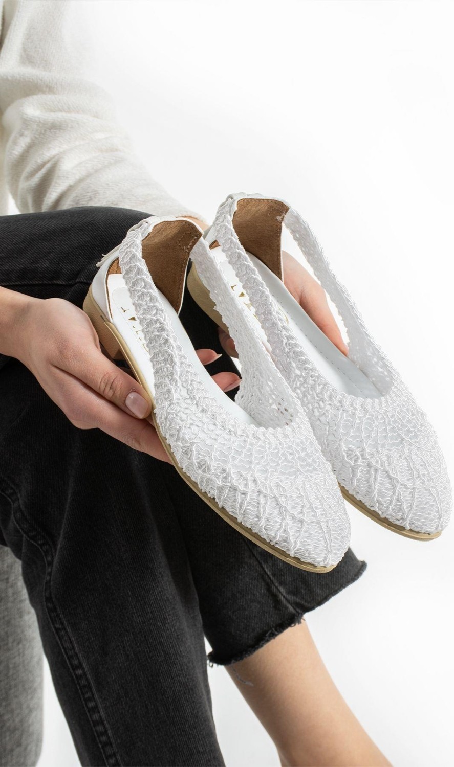 Moda Devrin Kadın Siyah Örgülü Sandalet Tekstil Malzeme ile Rahat Kullanım Sunar görsel 5