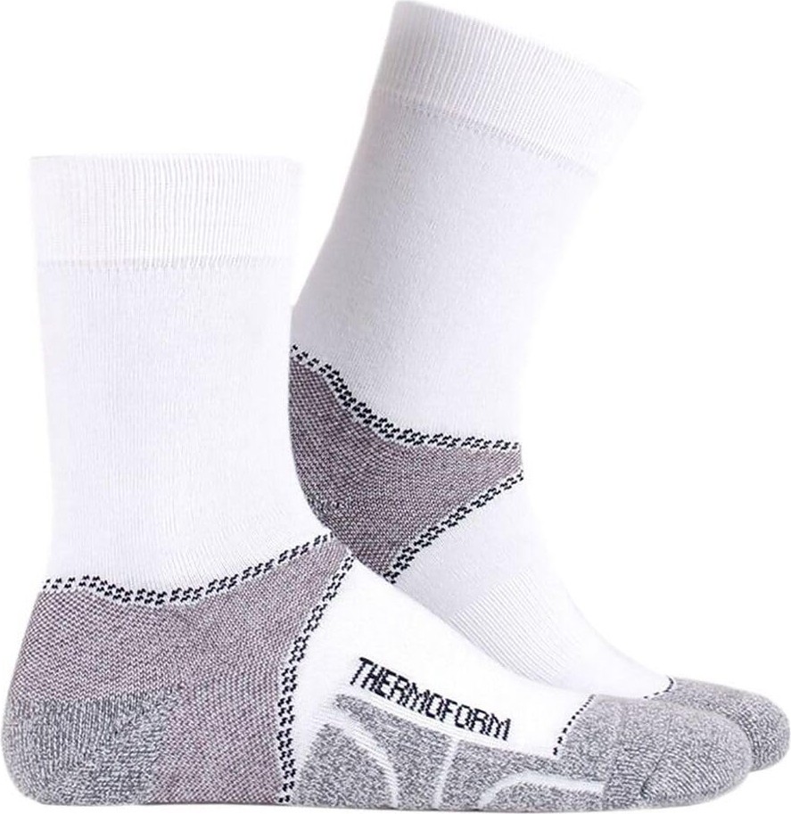 Aesco Thermoform Unisex Walking Uzun Çorap, Beyaz, 3'lü Paket, 35-38 Beden görsel 3