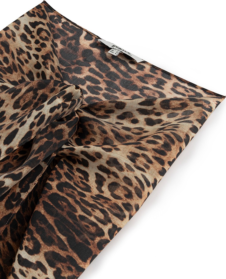 İpekyol Leopar Desen Pareo IS1250073007074 görsel 5