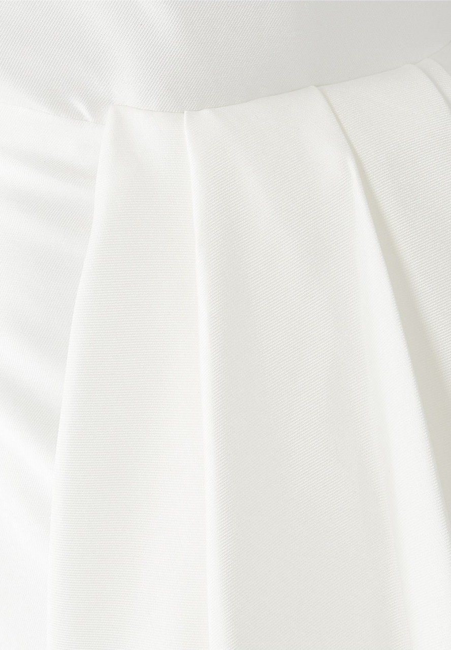 Solace London Imani Maxi Elbise - Krem Renk görsel 4