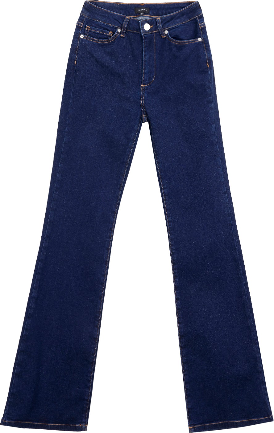 Fabrika Yüksek Bel Geniş Paça Flare Koyu Indigo Kadın Denim Pantolon F5WL-PNT0193 görsel 4