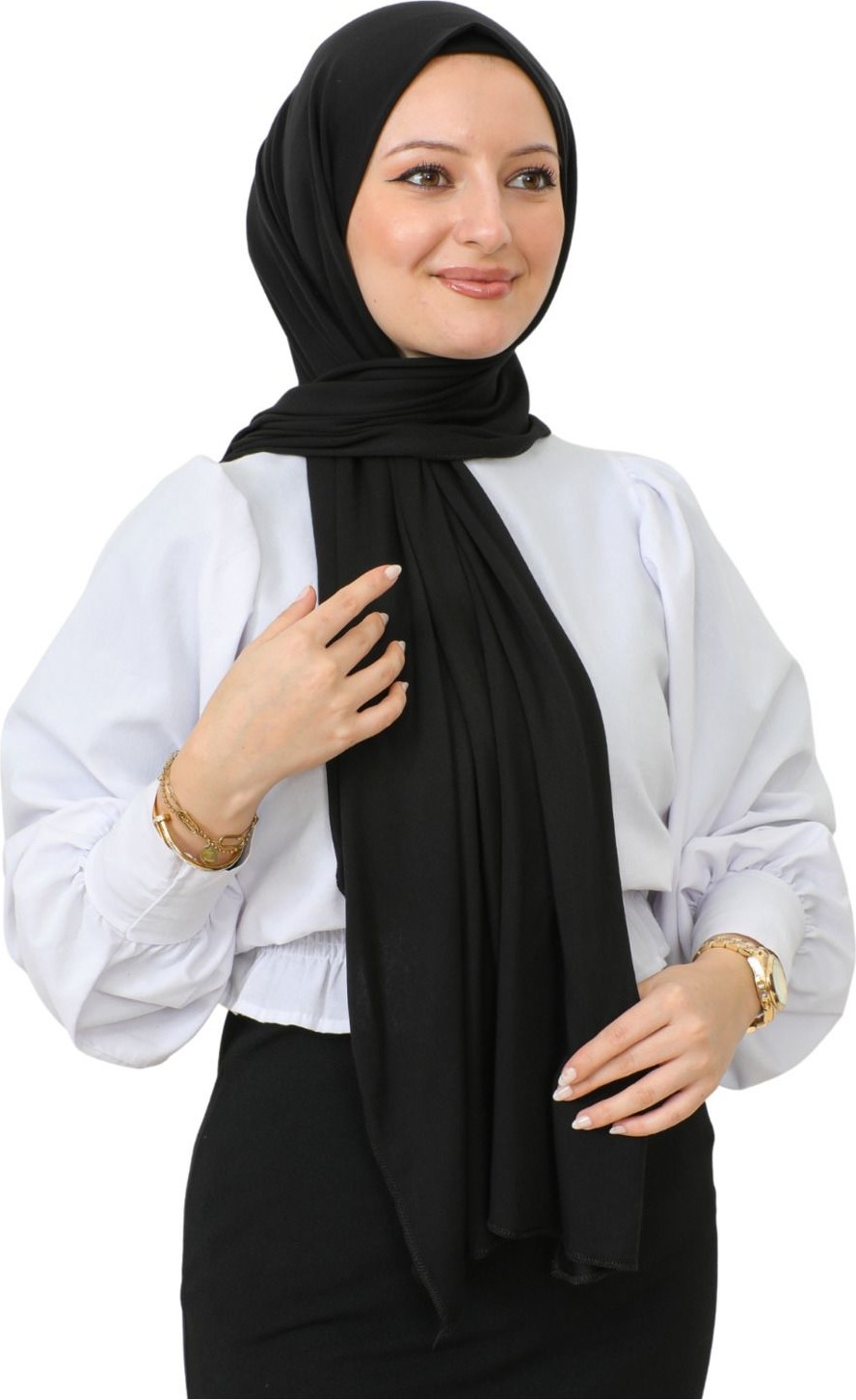 Modish Group Şal Tesettür Başörtüsü Premium Kumaş Eşarp Uzun Islami Giyim Viskon