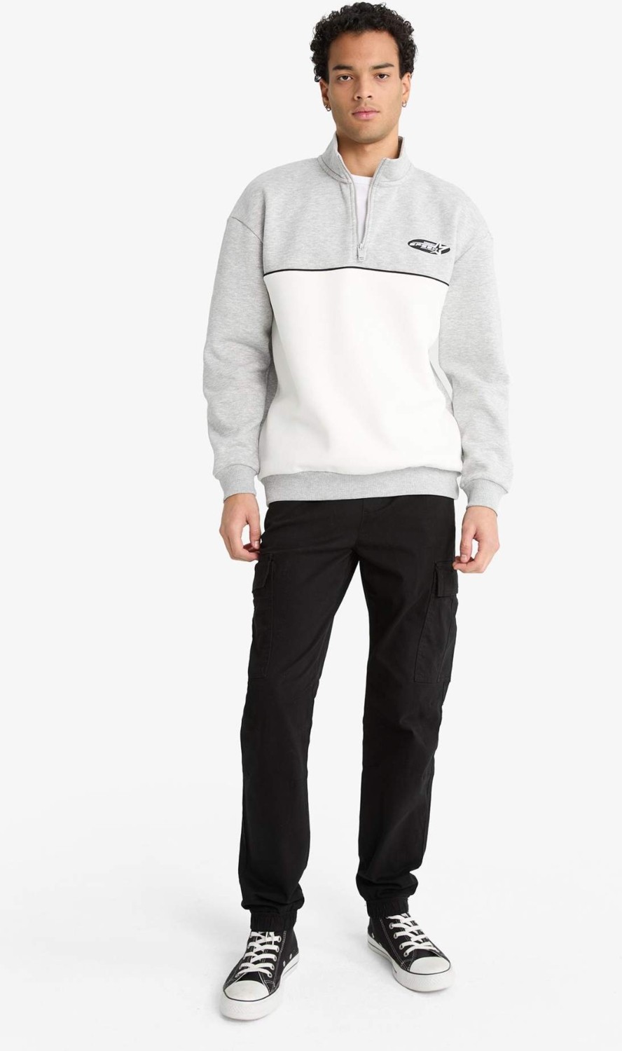 DeFacto Regular Fit Beli Bağcıklı Kargo Cepli Jogger Pantolon F4681AX25AU görsel 5