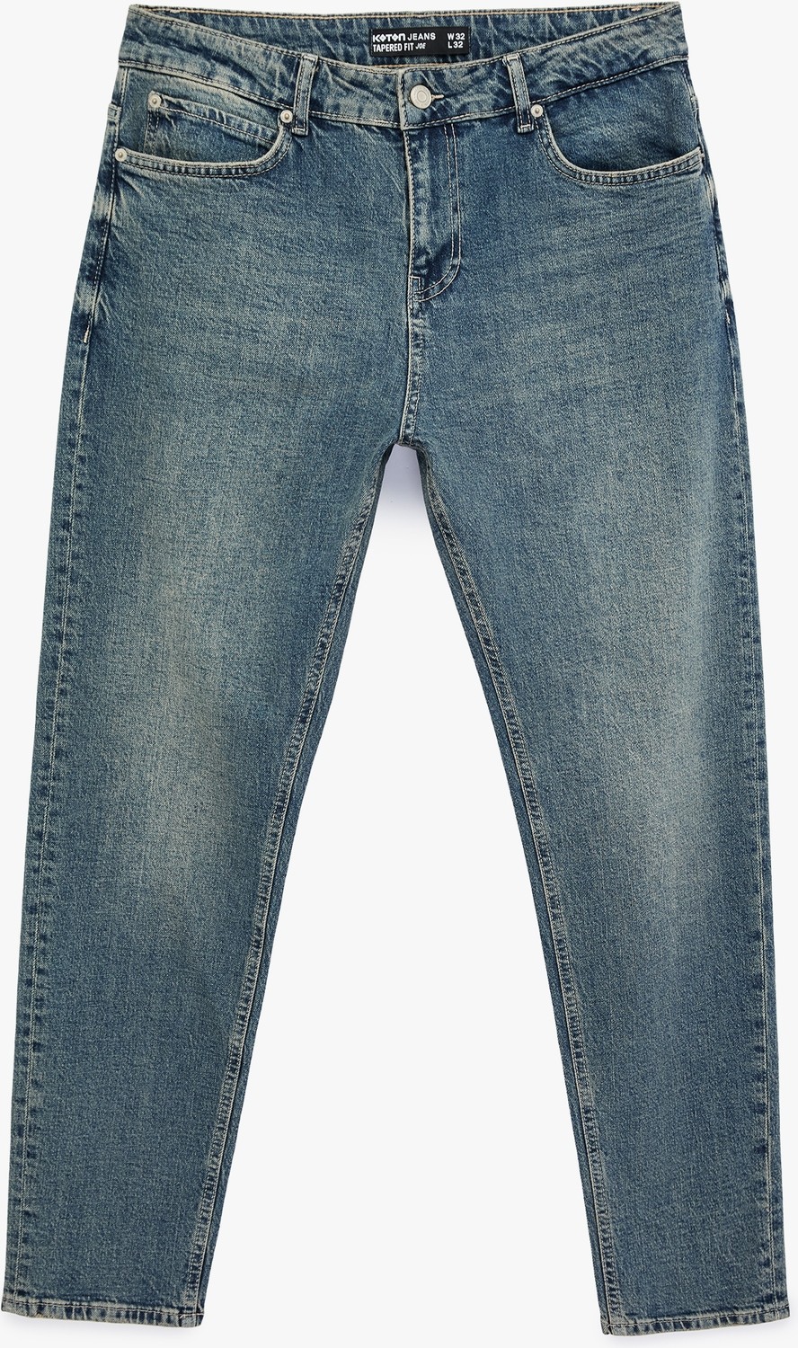 Koton Pamuklu Regular Fit Cepli Tapered Jean Pantolon - Joe Jean görsel 3