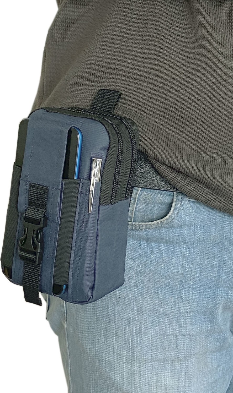 Lederax Ttk08 Taktik Bel Ve Kemer Çantası Su Geçirmez Lacivert 3 Bölmeli Ergonomik Tasarım