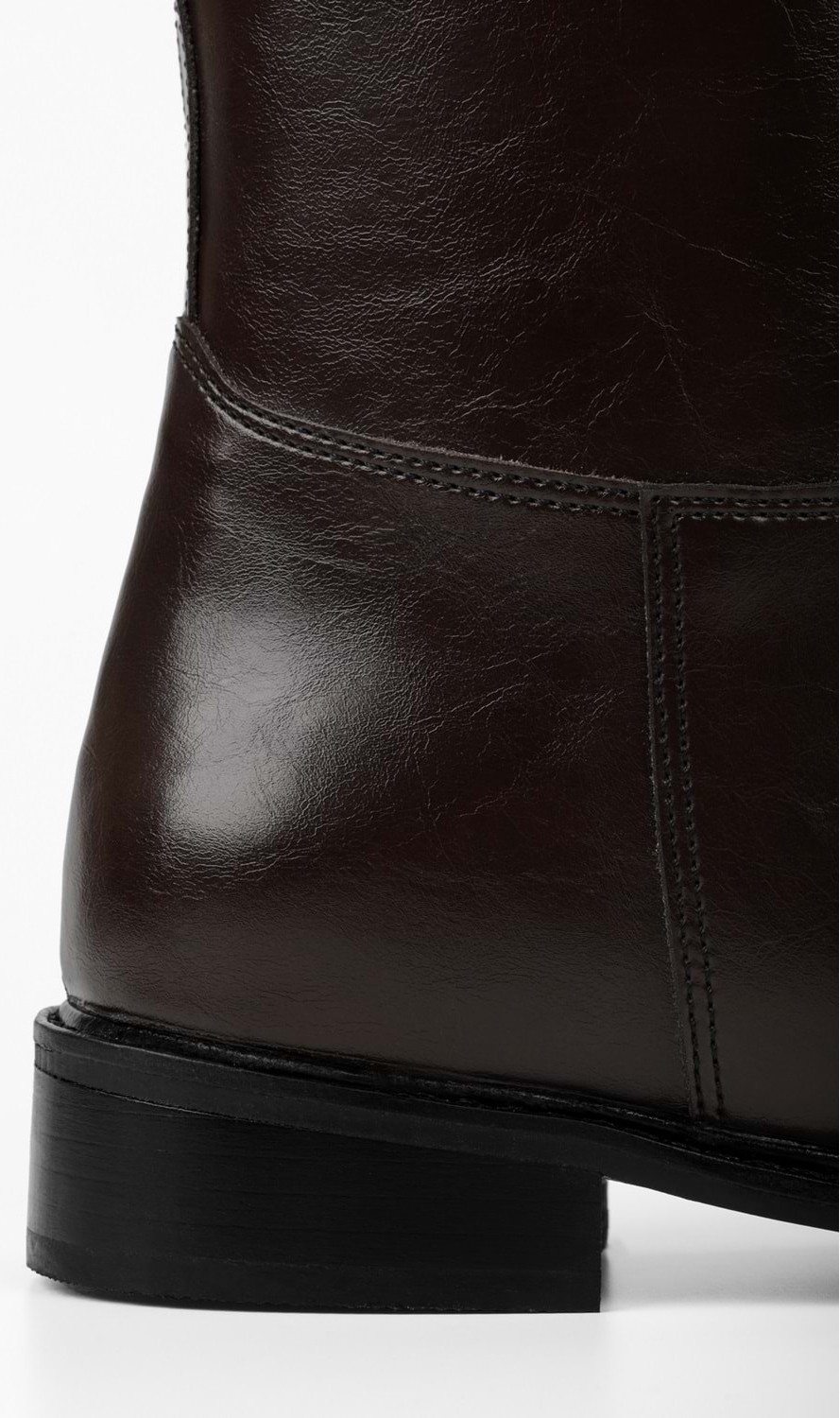 Shoeberry Kadın Binici Çizme Kahve Renk Suni Deri Malzeme ile Şık ve Konforlu Kullanım görsel 5