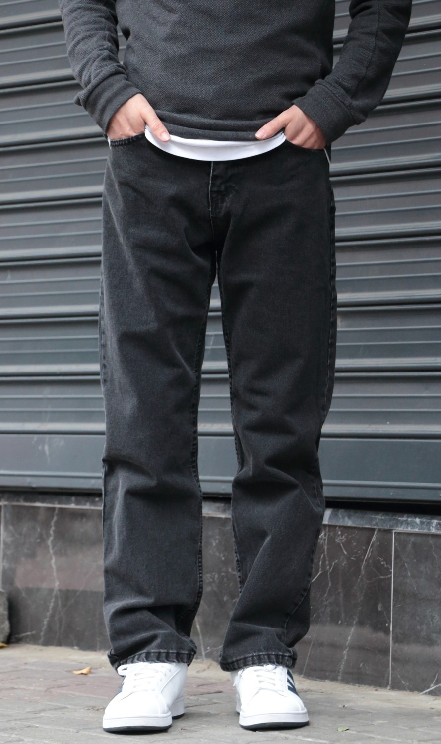 Greenpoll Erkek Baggy Bol Kesim Pantolon Yıkamalı Şık ve Modern