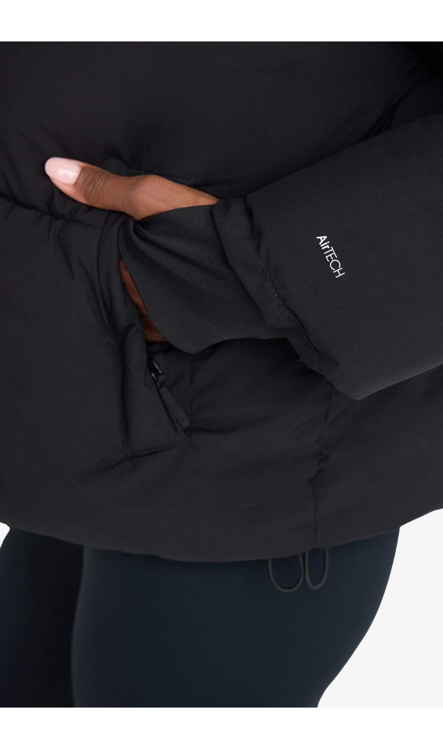 DeFacto Rüzgar Geçirmez Su İtici Regular Fit Dik Yaka Reglan Kol Kışlık Şişme Mont A1550AX25WN görsel 5