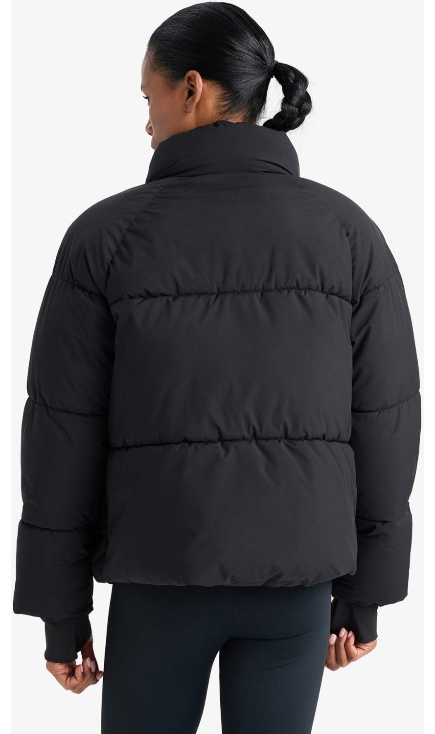 DeFacto Rüzgar Geçirmez Su İtici Regular Fit Dik Yaka Reglan Kol Kışlık Şişme Mont A1550AX25WN görsel 7