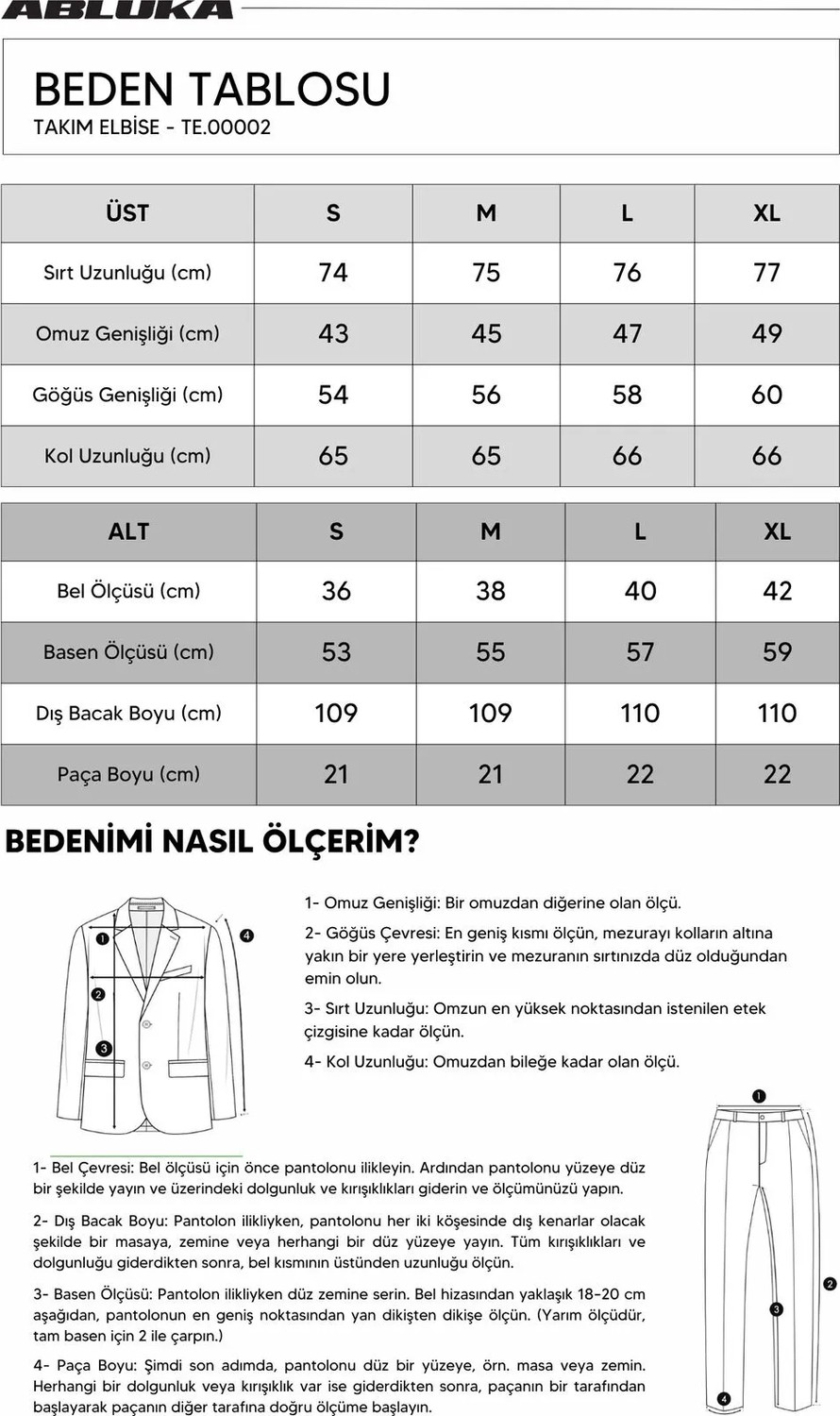 Abluka Online Erkek Oversize Rahat Kalıp Kruvaze Takım Elbise Siyah görsel 6