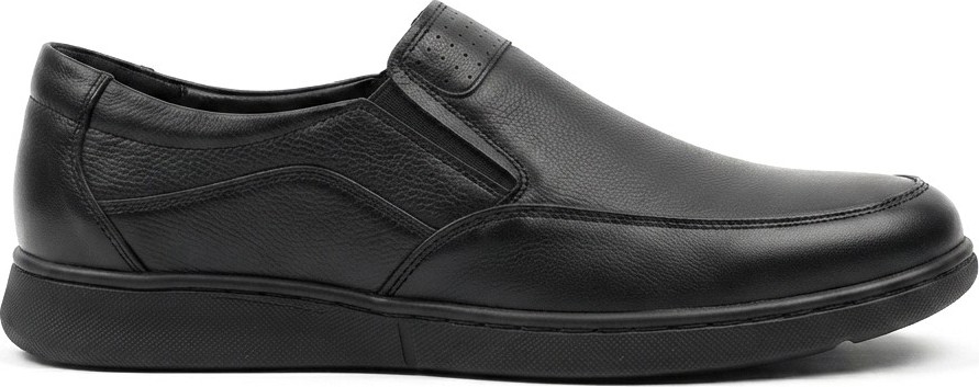 Zerenyus ZRJ0410 Business Casual Bağcıksız Erkek Comfort Klasik Ayakkabı - Siyah görsel 8