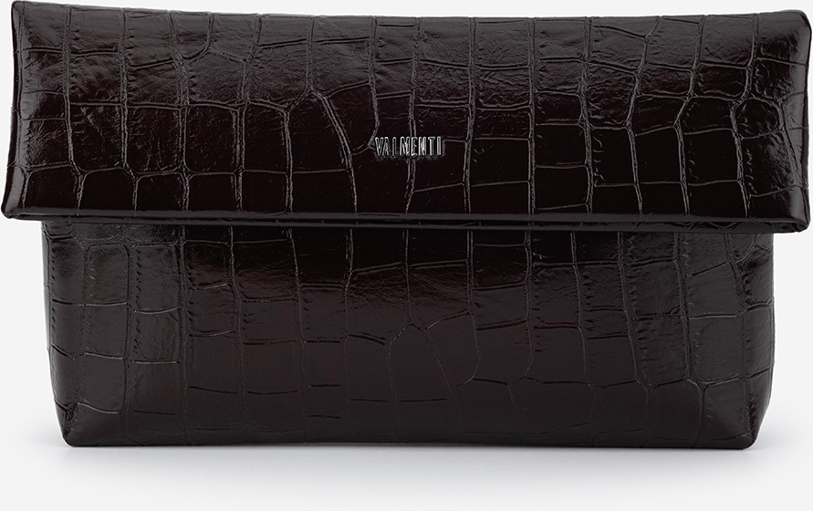 Valmenti Kadın Suni Deri Kahverengi Kroko Clutch Çanta 921 7484 Bn Cnt SK26-27 Kahve Kroko