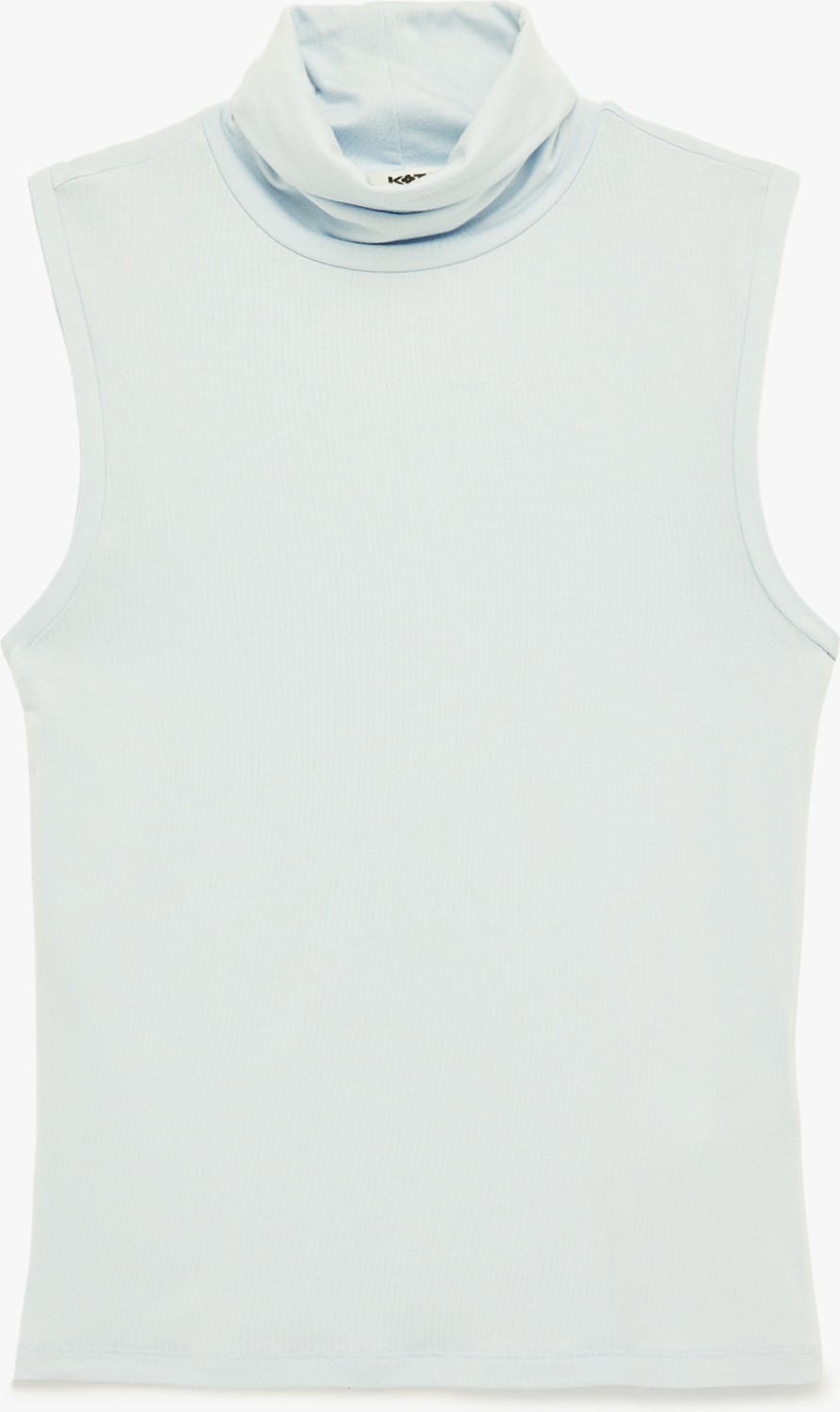 Koton Slim Fit Kolsuz Dik Yaka Viskon Bluz