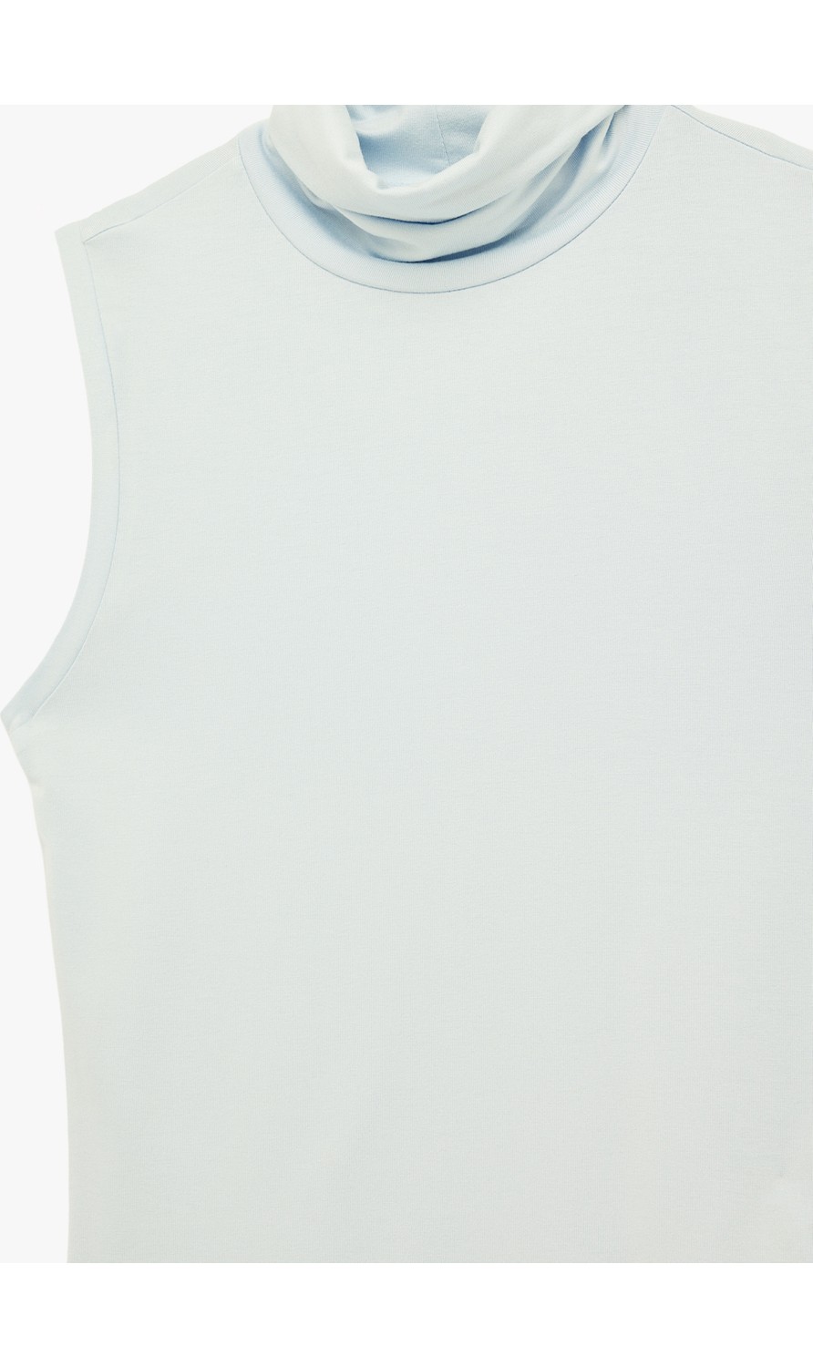 Koton Slim Fit Kolsuz Dik Yaka Viskon Bluz görsel 3